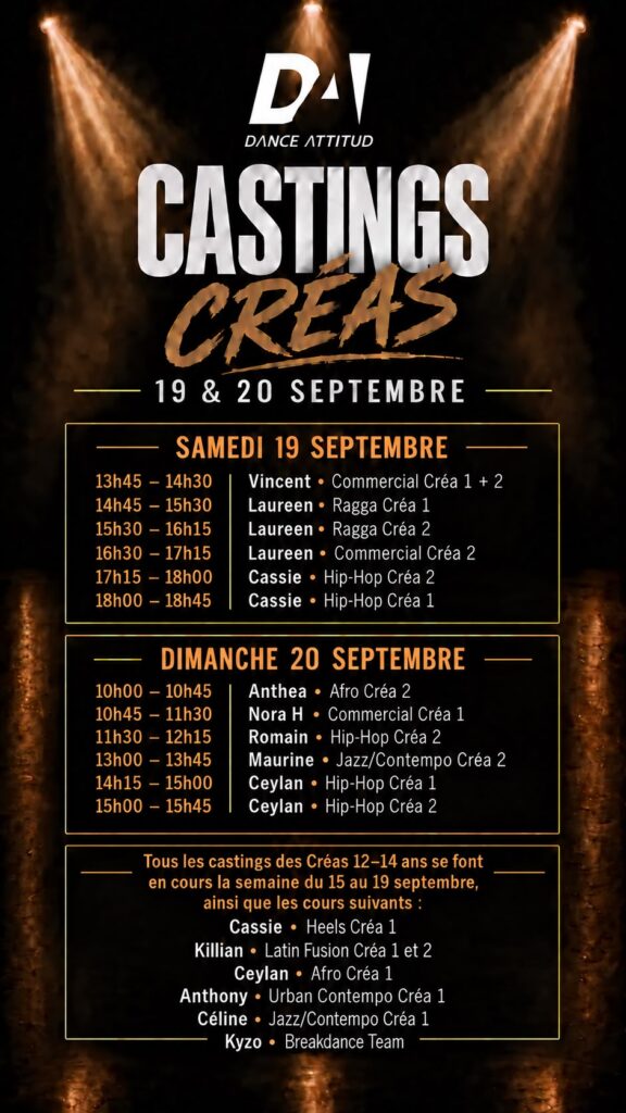 Casting Septembre 2026